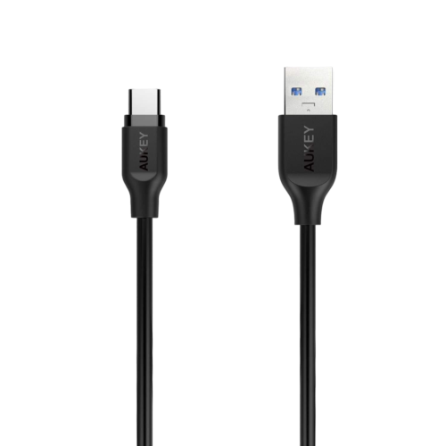 كابل AUKEY USB 3.0 إلى USB-C بطول 1m أسود