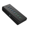 AUKEY 7-Port Powered USB Hub - Black Color