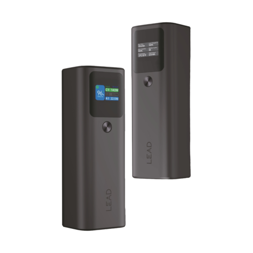 1LEAD Power Bank - 140 W - 27000 mAh - Gray - JP316