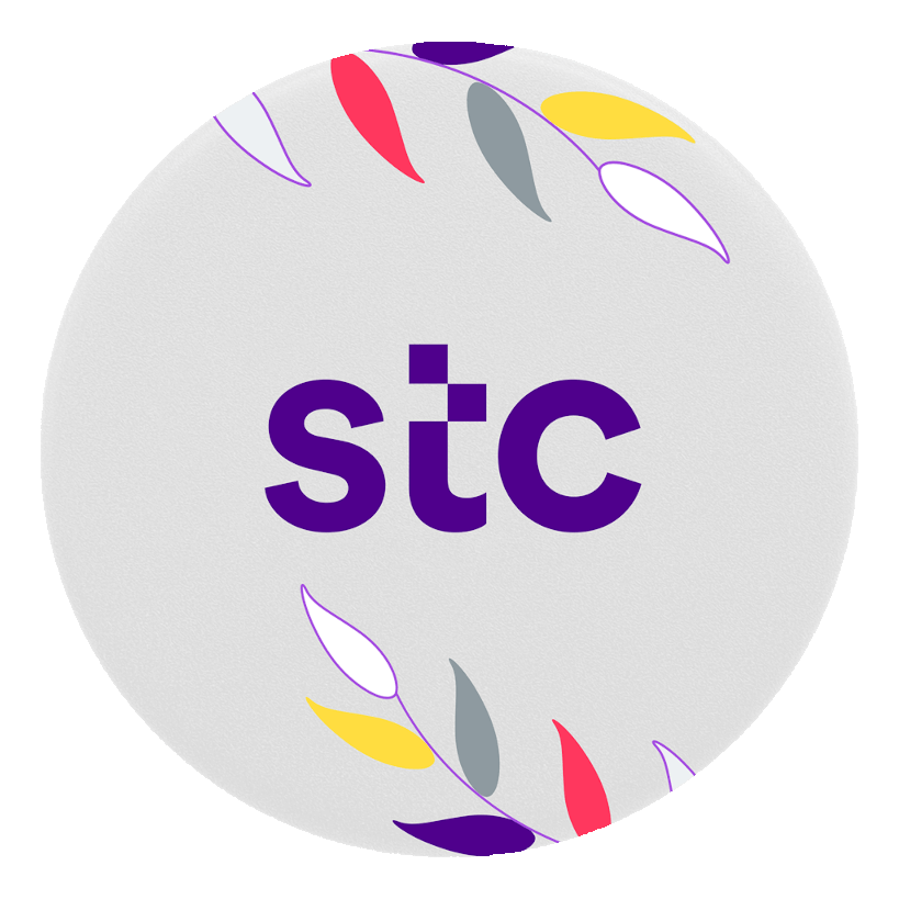 PopSockets مع شعار شركة الاتصالات السعودية