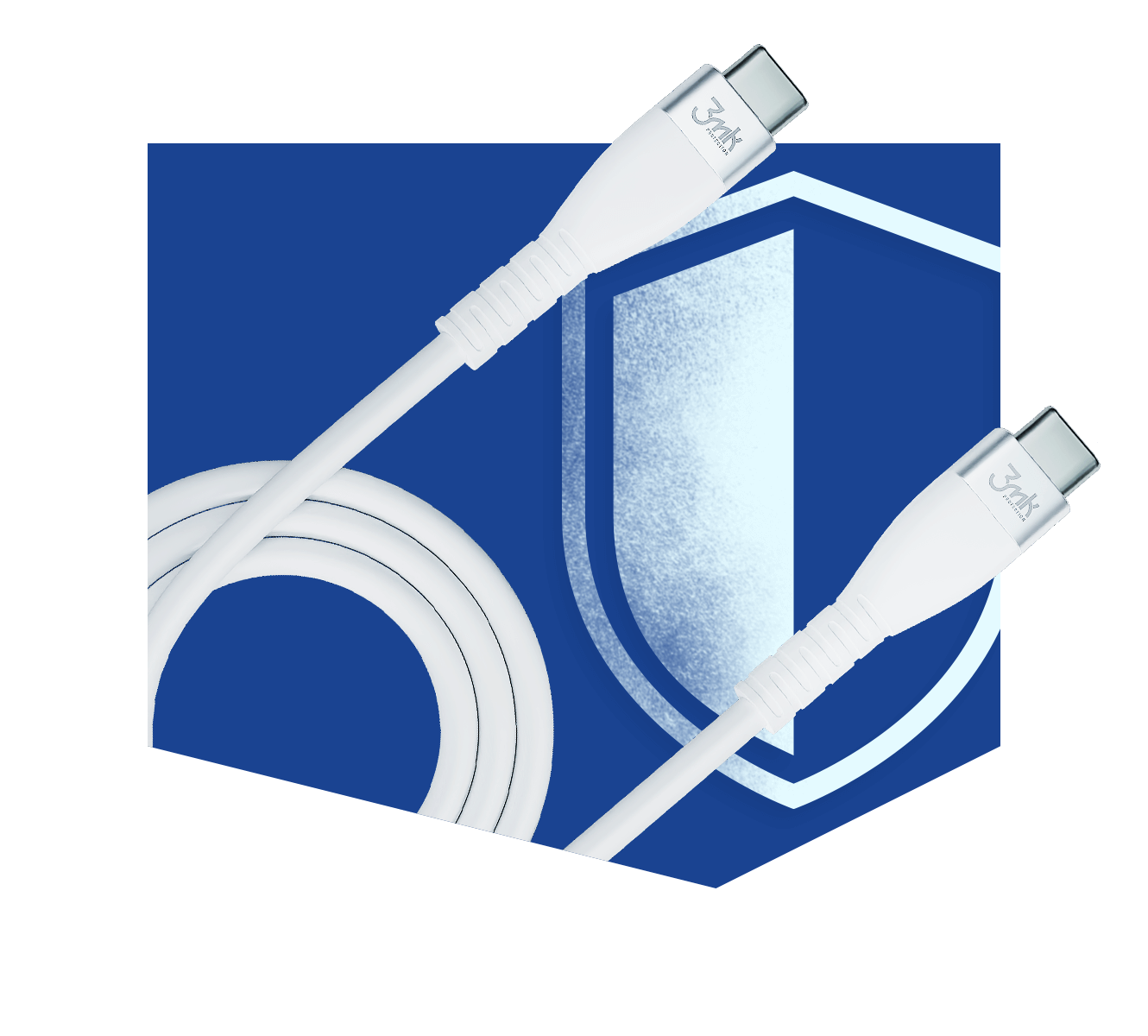 كابل هايبر سيليكون 3mk (من usb-c إلى usb-c )