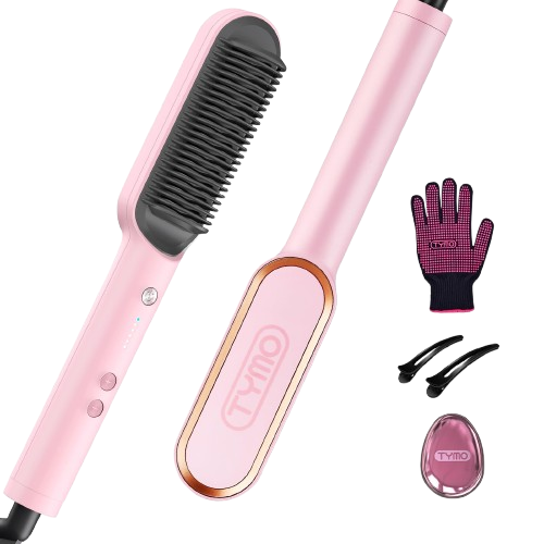 TYMO Ring Hair Straightening Comb Pink