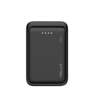 telux voltx 5000mah power bank pd20w black with compact design and fast charging for daily use.