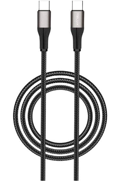 telux boltx braided usb-c to usb-c cable 3.0m/9.8ft black