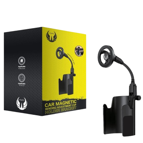 yofo magsafe car phone holder cup mount with strong magnetic grip and stable design for driving.