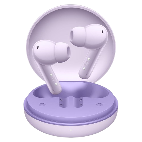 honor earbuds a pro purple with charging case and modern ergonomic design